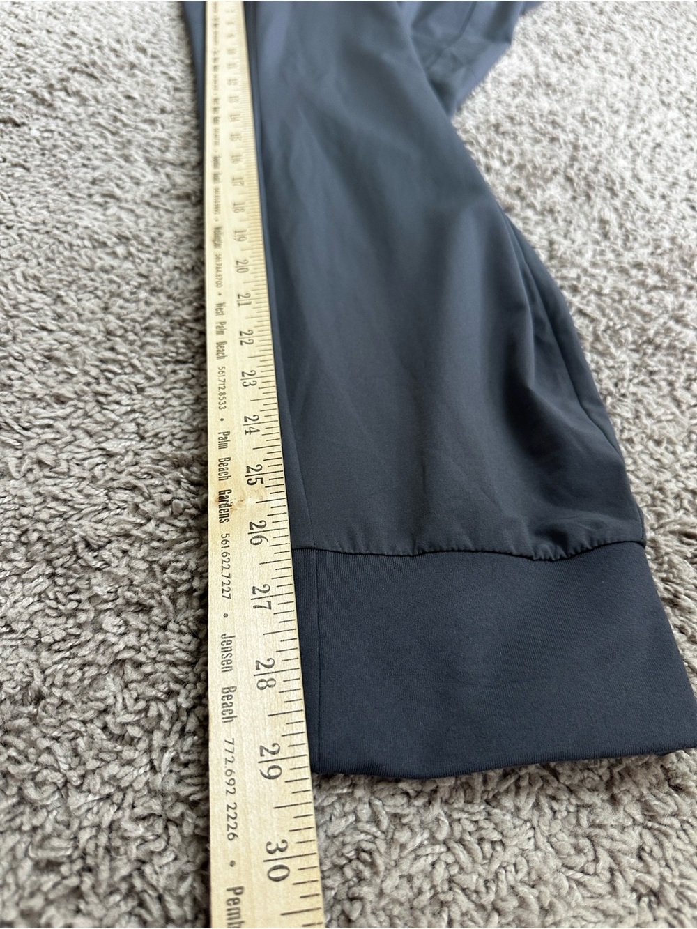 Athleta Soho Jogger Pants Women’s 14 Cast Iron Gray Stretch Lightweight Casual - Picture 13 of 16